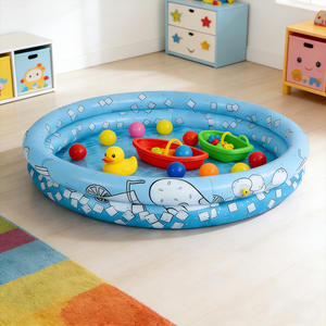 Durable PVC Kids Inflatable Swimming <b>Pool</b> - Ideal for Outdoor & Indoor Play, Versatile Water Fun with Multiple Colors - Product Image 3