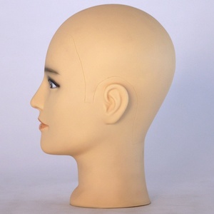 Cabeza de Maniquí Masculina Realista Profesional MCY, Soporte para Cabeza de Maquillaje para Pelucas, Sombreros, Gafas de Sol, Joyería, Exhibición en Barberías - Product Image 2