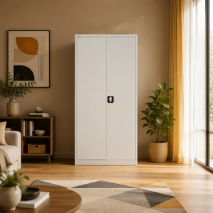 <span class=keywords><strong>Armadio</strong></span> in <span class=keywords><strong>Metallo</strong></span> Autoportante con Design Moderno e Resistente, Portatile e Pieghevole per Appartamenti, Camere da Letto, Soggiorni e Arredamento Domestico - Product Image 3