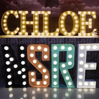 Lettres de chapiteau personnalisées Grandes enseignes électroniques géantes Décoration de fête d'événement Ampoule LED Lettres lumineuses pour fournitures de mariage