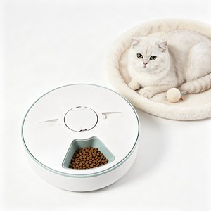 Comedero Portátil para Mascotas, Dispensador Automático de Comida, Temporizador Programable, Resistente a Golpes, Herramienta de Alimentación para Viajes - Product Image 1