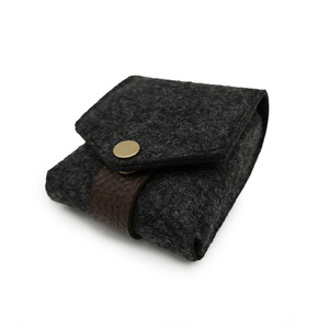 Girls Polyester Mini <b>Square</b> Storage Pouch Fashion Open Style Lipstick Bag Portable Felt Design - Product Image 2