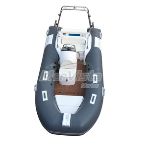 Bateaux pneumatiques Hypalon de 13 pieds (3,9 m) en fibre de verre et PVC avec <span class=keywords><strong>coque</strong></span> en V profond pour la pêche en plein air - Product Image 2