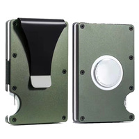 Portefeuille magnétique en acier inoxydable fin et minimaliste personnalisé pour hommes, blocage RFID, usinage CNC, électro-érosion à fil pour usinage rapide