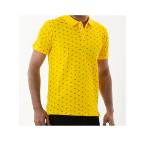 Polos de golf à manches courtes 100% coton pour hommes Chemise de travail à rayures colorées avec col rond surdimensionné pour le fitness - Product Image 2