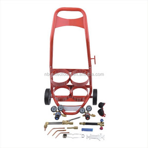 Bộ dụng cụ hàn và cắt nặng Uweld, chất liệu đồng thau nguyên chất, van điều chỉnh khí gas, bình gas kèm xe đẩy - Product Image 5