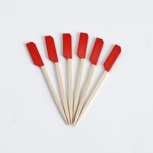 Brochettes plates jetables en bambou écologiques et économiques, pics en bambou TePu, fournitures de restauration de haute qualité pour supermarchés et fêtes - Product Image 3