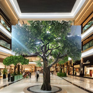 Grand banian vert artificiel décoratif d'intérieur durable de 4m Ficus en fibre de verre <span class=keywords><strong>PE</strong></span> Silk Outdoor 3m High Plastic - Product Image 2