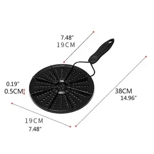 Tappetino per piano cottura fornelli protezione calore protettivo stufa domestica cottura piastra a conduzione di calore piano cottura diffusore di calore anello di cottura pentola