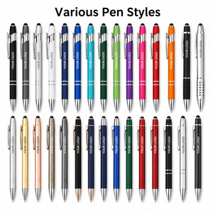 Custom Logo Promotional Stylus <b>Pen</b> Click Metal Ballpoint <b>Pen</b> for Business Corporate Gift Office Supplies Touchscreen Device - Product Image 5