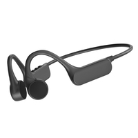 Headphone Tulang Konduksi Terbuka Kustom Grosir, Earphone Olahraga Nirkabel BT, Headset Nirkabel Tahan Air IPX6 dengan Neckband GC60
