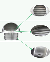 Bouchons d'évacuation de tuyaux muraux pour la ventilation et l'air frais