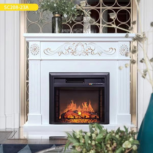 Meilleures ventes de cheminées électriques modernes avec télécommande intégrée Couleurs de lit en <span class=keywords><strong>bois</strong></span> flamme pour hôtels, villas et appartements - Product Image 1