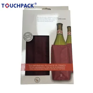 مصنع OEM السائل حقيبة لحمل زجاجات النبيذ زجاجة تقشعر لها الأبدان كم زجاجة كم برودة النبيذ حقيبة مبرد