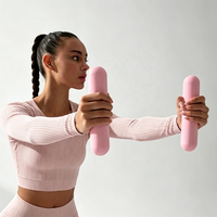 Mancuernas de Silicona Antideslizantes para Mujer, Ideales para Ejercicios en Casa, Portátiles y Amigables con la Piel, ¡Oferta!