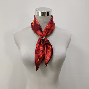 <span class=keywords><strong>Bandana</strong></span> di seta 100% <span class=keywords><strong>rossa</strong></span> su misura 14mm raso piccolo quadrato puro stampa 55*55cm sciarpa da taschino scialle donne sciarpa per la testa Hijab - Product Image 6