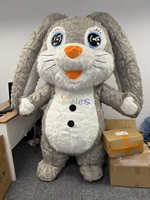 Costume de mascotte gonflable mignon de lapin de grand Lop-ear Costume de lapin gonflable de mascotte animale pour la fête d'événement