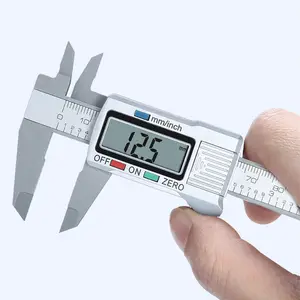 Frete Grátis 0-150mm Vernier Paquímetro Digital de Plástico De Alta Resistência 6 polegadas Mícron Eletrônico Vernier Callipers Para Medir