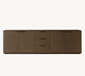 Juego de sala de estar de lujo americano con diseño Art Deco francés OEM Sassanid Saundersen Shagreen Panel aparador de 4 puertas con cajones - Product Image 4