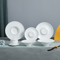 Ensemble d'assiettes en porcelaine de Chine plat de poisson bol à salade en céramique vaisselle en céramique ensemble de vaisselle en porcelaine livraison directe assiette de chargeur pour la nourriture