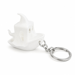 Porte-clés pendentif <span class=keywords><strong>bateau</strong></span> fantôme imprimé en 3D, décoration artisanale pour l'ambiance d'Halloween, cadeau - Product Image 5