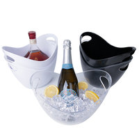 Seau à glace en plastique à double poignée, personnalisable en couleur et en taille, 3L, 4L, 5L, 6L, 7L, 8L, 10L, pour la bière cambodgienne Tennent's Lager Velebitsko