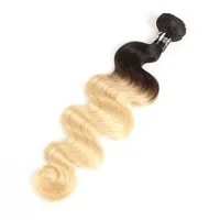 Tissage de cheveux brésiliens T1B/613 Body Wave, extension 100% cheveux humains, 1 pièce, cheveux Remy, double trame machine, 10-30 pouces, permable