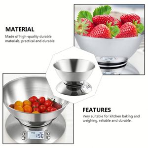 Báscula de Cocina Digital Multifunción Camry, de Acero Inoxidable, con Tapa y Recipiente Grande, Capacidad de 5 kg, Funciona con Batería - Product Image 5