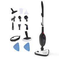 Nettoyeur vapeur portable Purolf 12 en 1 avec nettoyeur vapeur portable amovible pour les sols en carrelage et en bois dur