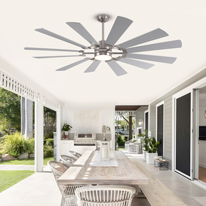 72 Inch Công Nghiệp Quạt Trần Với Ánh Sáng, Trong Nhà Ngoài Trời Kết Thúc Kép <span class=keywords><strong>12</strong></span> Lưỡi Lớn Hiện Đại Thay Đổi Độ Sáng LED Ánh Sáng BLDC <span class=keywords><strong>Fan</strong></span> - Product Image 4