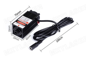 Công suất cao 450nm focusable 12V DC Blue Dot Laser module với quạt làm mát 300mW 500mW 700mW 1W 1.6W 2.5W (với <span class=keywords><strong>adapter</strong></span> + khung) - Product Image 2