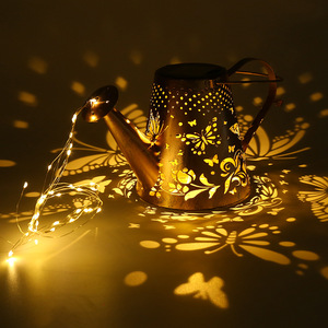 <span class=keywords><strong>Lampe</strong></span> d'ambiance suspendue à LED en fer étanche IP65 avec batterie Lampes de jardin solaires - Product Image 2