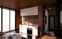 Maisons de conteneur d'expédition préfabriquées imperméables vertes modifiées de luxe de 20 & 40 pieds avec 2 chambres à coucher pour la vie d'hôtels villas