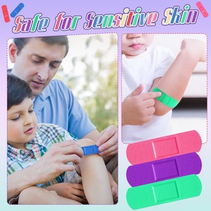 Source factory candy-colored cartoon PE bandages, colored solid color bandages, wound hemostasis, anti-chafing, and OK bandages. - Product Image 4