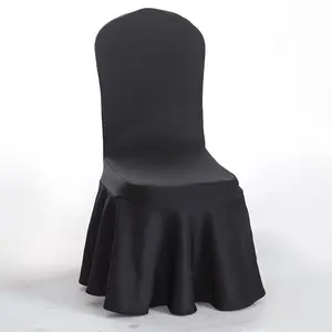Hot new design spandex elastic wedding chair cover for spandex polyester plain