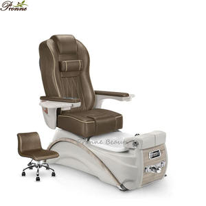 Equipo de uñas Royal Brown & gold toque europeo spa sillón reclinable manicura y pedicura silla spa masaje espalda - Product Image 6
