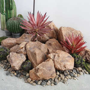 Décoration <span class=keywords><strong>de</strong></span> plantes artificielles d'intérieur et d'extérieur Neopoly Technology, pierre artificielle <span class=keywords><strong>de</strong></span> <span class=keywords><strong>jardin</strong></span>, pierre en <span class=keywords><strong>mousse</strong></span> en forme d'anneau, 9,8 pouces - Product Image 1