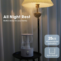 Humidificateur à ultrasons électrique 3,5 L à brume froide avec aromathérapie, pour hôtels et usage domestique, construction en plastique