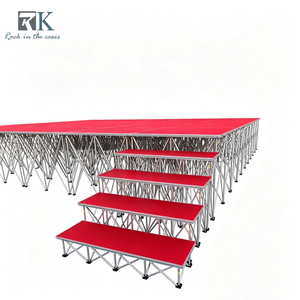 เวทีอลูมิเนียมคุณภาพสูงแบบโมดูลาร์พร้อมบันไดสำหรับคอนเสิร์ต - Product Image 1