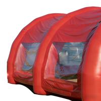 Tente de garage gonflable transparente en PVC de qualité commerciale, écologique, avec une capacité supérieure à 500 kg, idéale pour les salons automobiles