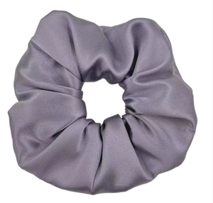 Chouchous en tissu de soie, élastiques à <span class=keywords><strong>cheveux</strong></span> super grands pour femmes, couleur unie, porte-queue de cheval, mode coréenne douce, faits à la main sur mesure - Product Image 4