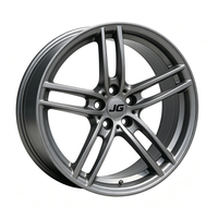 Jantes en aluminium forgé JG One Piece 6061-T6, multi-branches, argent poli, PCD personnalisé, alésage ET, jantes en alliage pour voitures de sport