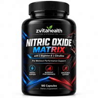 Capsules de renforcement de l'oxyde nitrique en marque privée avec L-Arginine AKG et L-Citrulline Malate pour les hommes et les femmes avant l'entraînement