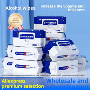 Lenços Umedecidos de Álcool Isopropílico 80% - Lenços Antibacterianos para Desinfecção (Pacote Grande) - Product Image 4
