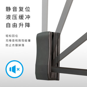 Custom Made Wardrobe With Adjustable Drop Down <b>Clothes</b> <b>Rack</b> Wall Mounted Clothing Organizer For Adults Rectangle Shape - Product Image 5