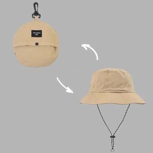 <b>Ski</b> Helmet Unisex Foldable Quick Dry Sun Safari Hat Waterproof Hiking Bucket Hat with String for Summer Outdoor - Product Image 5