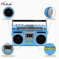 MLK-991C Radio-cassette portable best-seller, style vintage, radio-cassette avec USB