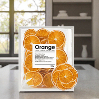Tranches d'oranges séchées en vrac FD en gros 500g pour cocktails et thés aux fruits, sans sucre ajouté, emballage OEM