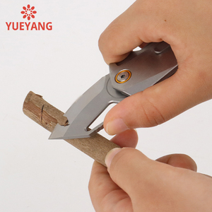 سكين جيب صغير YUEYANG G10 قابل للطي بشفرة من الفولاذ التيتانيوم 440C، قابل للتخصيص مع سلسلة مفاتيح، مناسب للاستخدام اليومي - Product Image 5