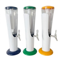 Petit distributeur de boissons avec tube à glace indépendant, distributeur portable de jus et de lait pour la maison, le bar et les comptoirs commerciaux